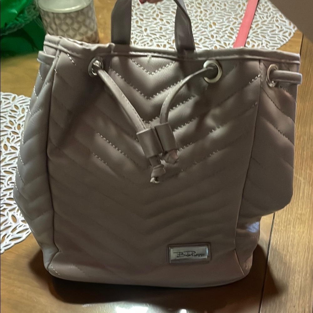 Elegant Quilted tan Backpack for Women